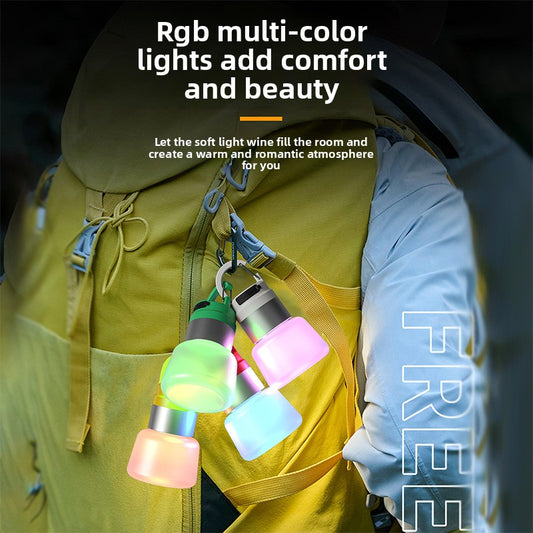 New Creative Camping Water Bottle Light Outdoor Hiking Portable Multi-Scene Ambience Light Hanging Light Spotlight Flashlight