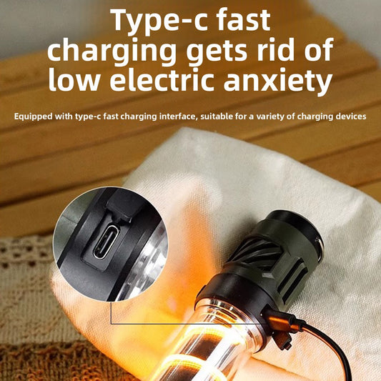 Outdoor Portable Camping Light LED Multi-Function Mosquito Repellent Camping Lantern Type-C Charging Portable Magnetic Suction Tripod Tent Ambience Light