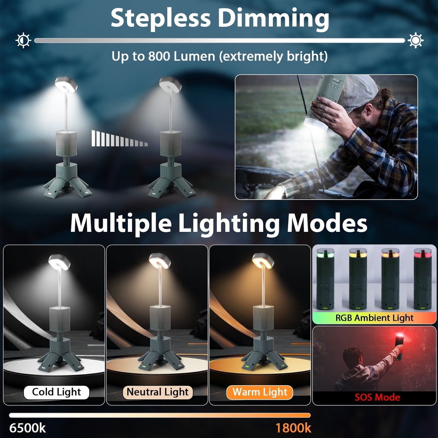 Telescopic Camping Lights