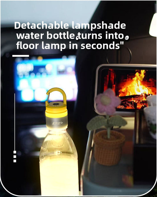 New Creative Camping Water Bottle Light Outdoor Hiking Portable Multi-Scene Ambience Light Hanging Light Spotlight Flashlight