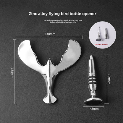 Flying Bird Balancing Bottle Opener, Unbreakable Bird, Balancing Bird, Metal Creative Beer Bottle Opener, Floating Bottle Opener