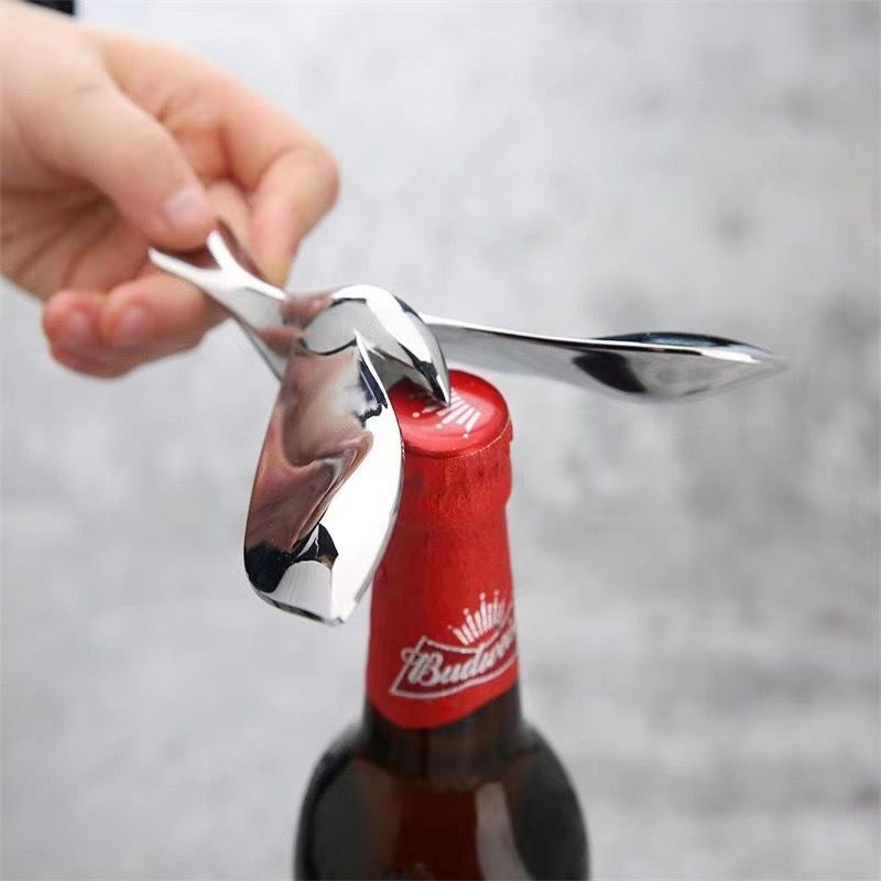 Flying Bird Balancing Bottle Opener, Unbreakable Bird, Balancing Bird, Metal Creative Beer Bottle Opener, Floating Bottle Opener